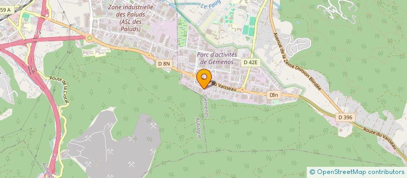 localisation de l'entreprise ADSI  GEMENOS