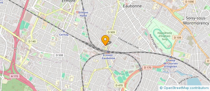 localisation de l'entreprise ADSI  ERMONT