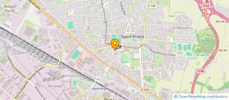 localisation de l'entreprise ADSL (AGIR ET DONNER SANS LIMITE)  SAINT-PRIEST