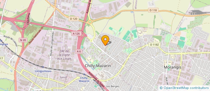 localisation de l'entreprise ADSL CROIX BLANCHE DE CHILLY MAZARIN  CHILLY-MAZARIN