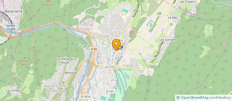 localisation de l'entreprise ADSL INVEST  VIZILLE