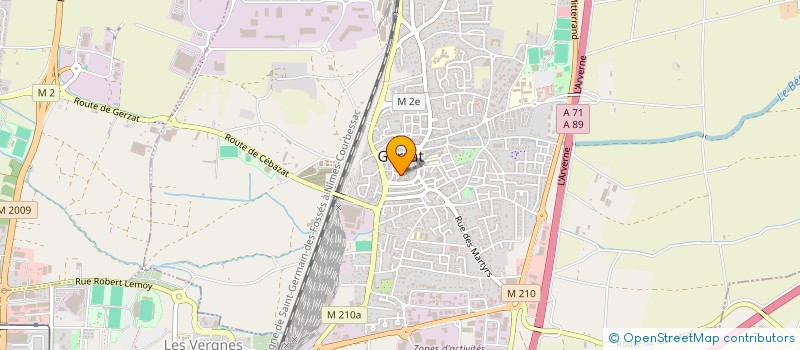 localisation de l'entreprise ADSM  GERZAT