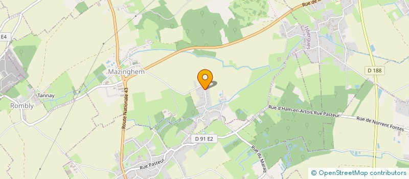 localisation de l'entreprise ADSM  MAZINGHEM