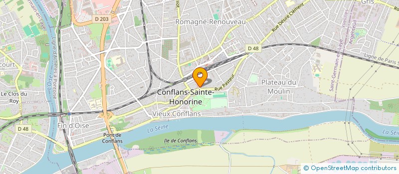 localisation de l'entreprise ADSM RENOVATION ISOLATION à CONFLANS SAINTE HONORINE