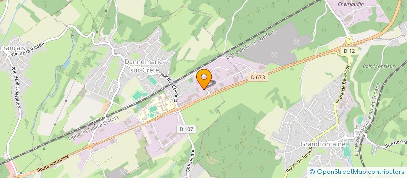 localisation de l'entreprise ADSR à DANNEMARIE-SUR-CRETE