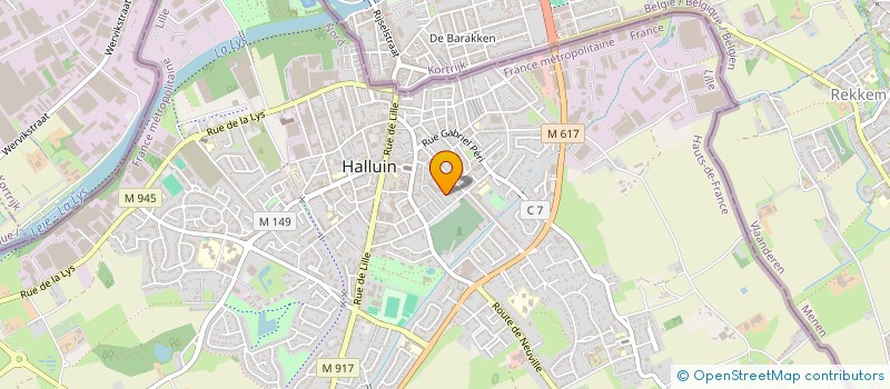 localisation de l'entreprise ADSSO  HALLUIN