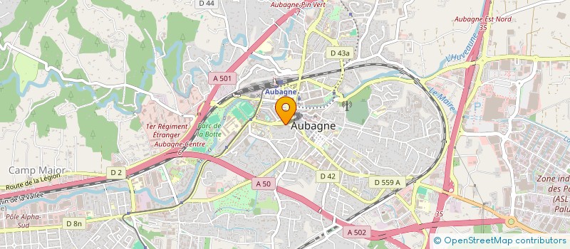 localisation de l'entreprise ADSUM CONSTRUCTION à AUBAGNE