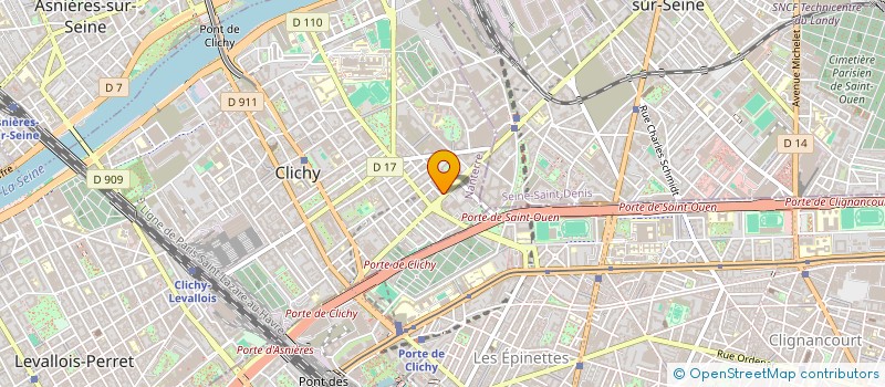 localisation de l'entreprise ADSUMUS CONSEILS à CLICHY