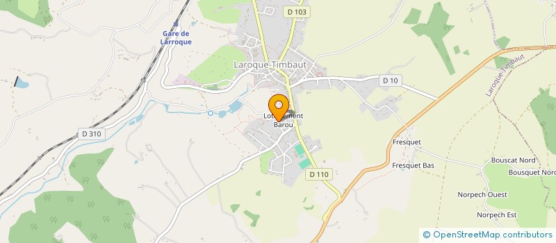 localisation de l'entreprise ADSV  LAROQUE-TIMBAUT