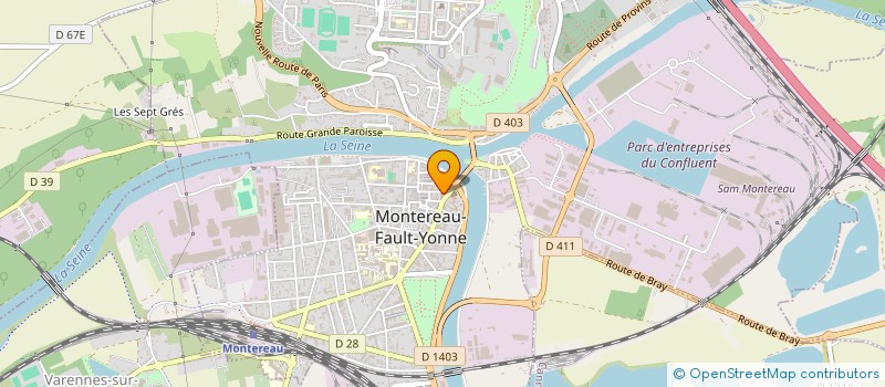 localisation de l'entreprise ADSYA à MONTEREAU-FAULT-YONNE