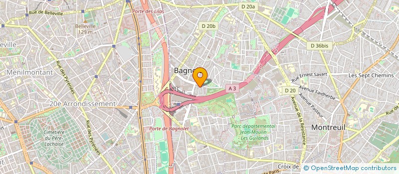 localisation de l'entreprise ADT à BAGNOLET