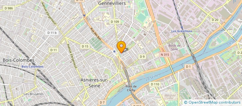 localisation de l'entreprise ADT FACTORY à GENNEVILLIERS