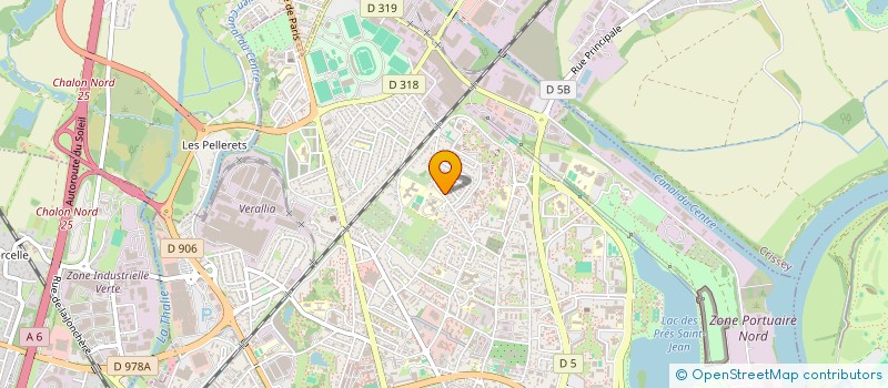 localisation de l'entreprise ADT IMMO à CHALON-SUR-SAONE