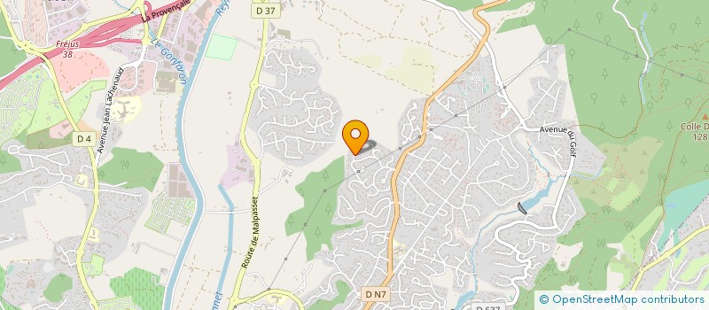 localisation de l'entreprise ADT MENUISERIE à FREJUS