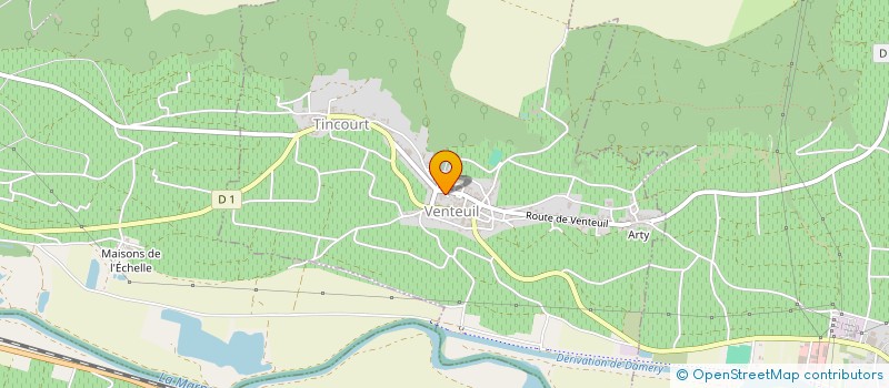 localisation de l'entreprise ADT - MF  CUCHERY