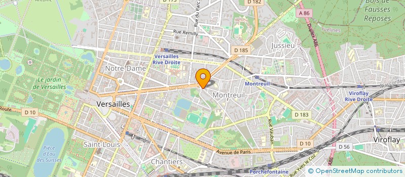 localisation de l'entreprise ADT PARIS ILE-DE-FRANCE à VERSAILLES