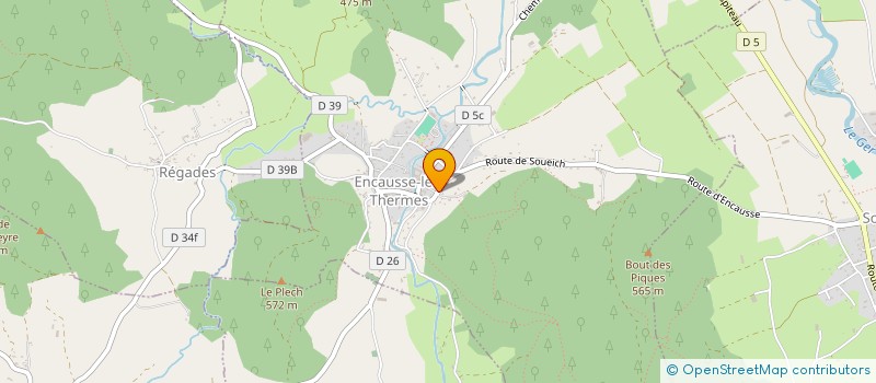 localisation de l'entreprise ADT PAROISSE D'ENCAUSSE LES THERMES  ENCAUSSE-LES-THERMES