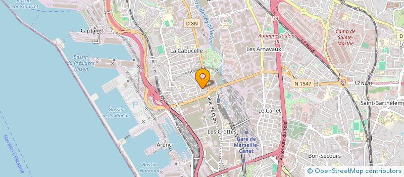 localisation de l'entreprise ADT SARL à MARSEILLE