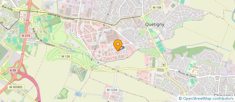 localisation de l'entreprise ADT SERVICES à QUETIGNY