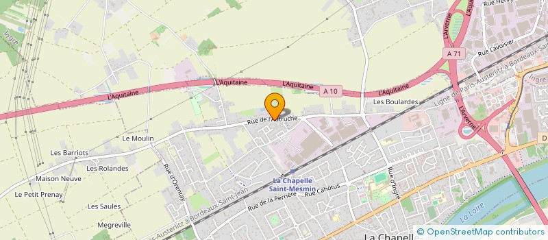 localisation de l'entreprise ADT45 TRANSPORTS  LA CHAPELLE-SAINT-MESMIN