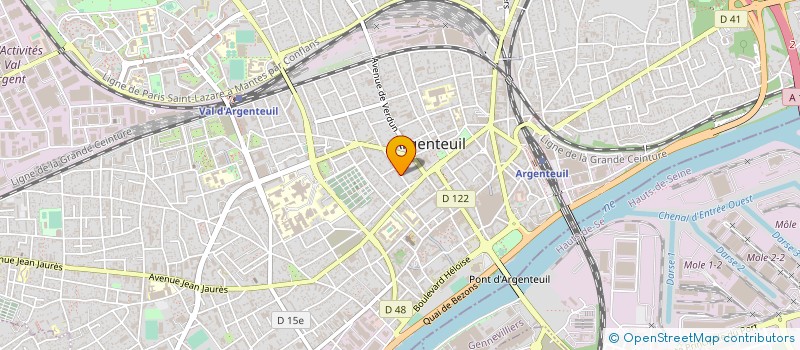localisation de l'entreprise ADTE à ARGENTEUIL