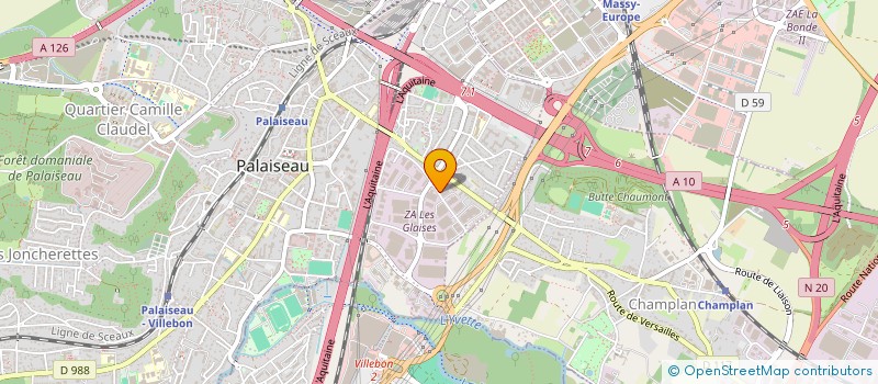 localisation de l'entreprise ADTECH SERVICES à PALAISEAU
