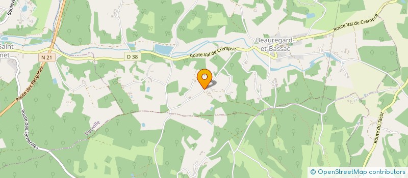 localisation de l'entreprise ADTM 24  BEAUREGARD ET BASSAC