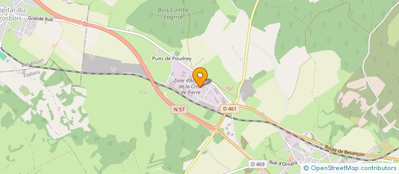 localisation de l'entreprise ADTP à ETALANS