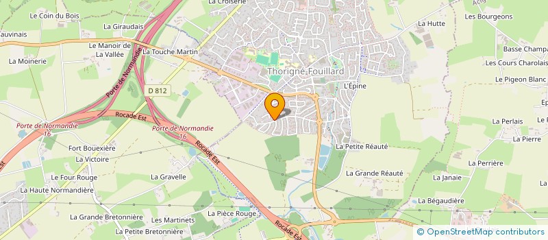 localisation de l'entreprise ADTRANS  THORIGNE-FOUILLARD