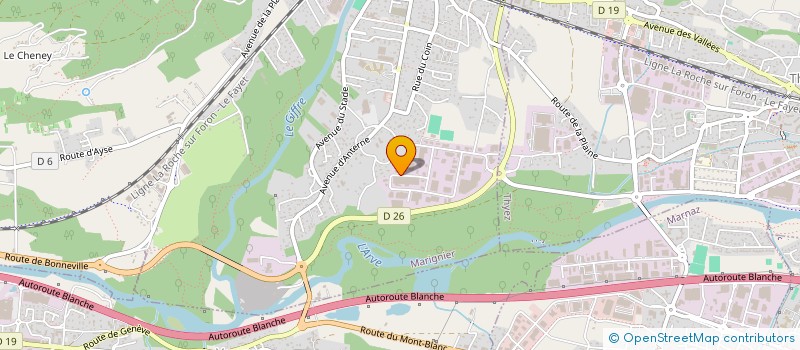 localisation de l'entreprise ADTRYP à MARIGNIER