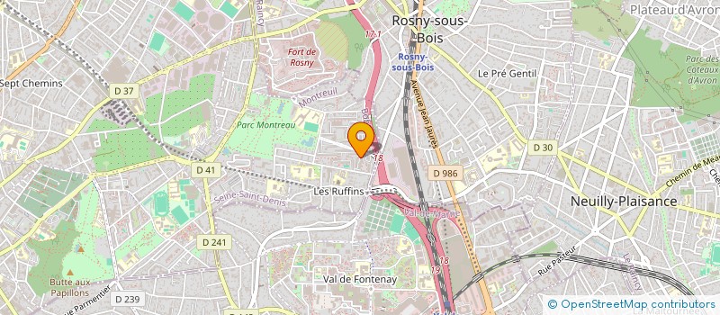 localisation de l'entreprise ADTSO à MONTREUIL