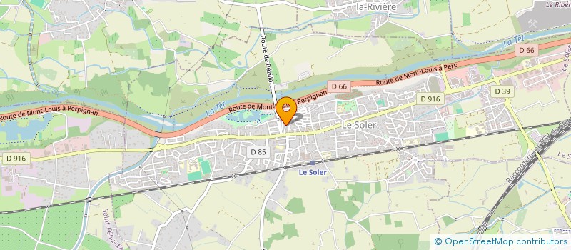 localisation de l'entreprise ADUA - LAVERGNE  LE SOLER