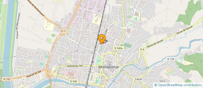localisation de l'entreprise ADUNO à MONTELIMAR