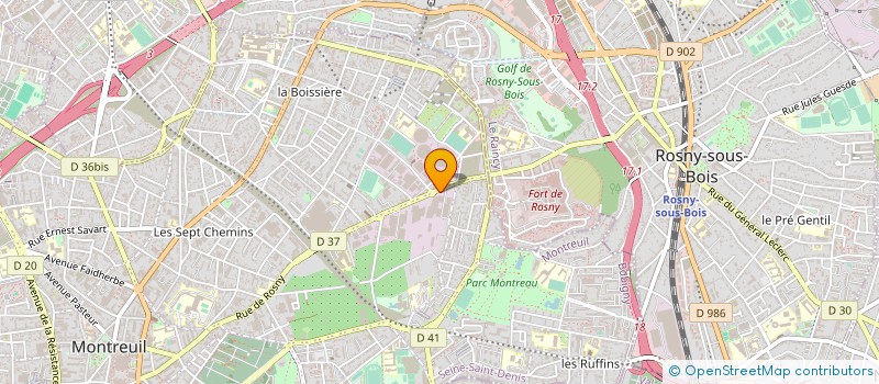 localisation de l'entreprise ADV à MONTREUIL