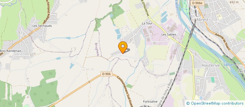 localisation de l'entreprise ADV  ABREST