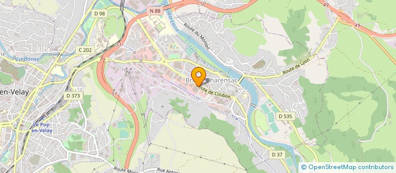 localisation de l'entreprise ADV à BRIVES-CHARENSAC