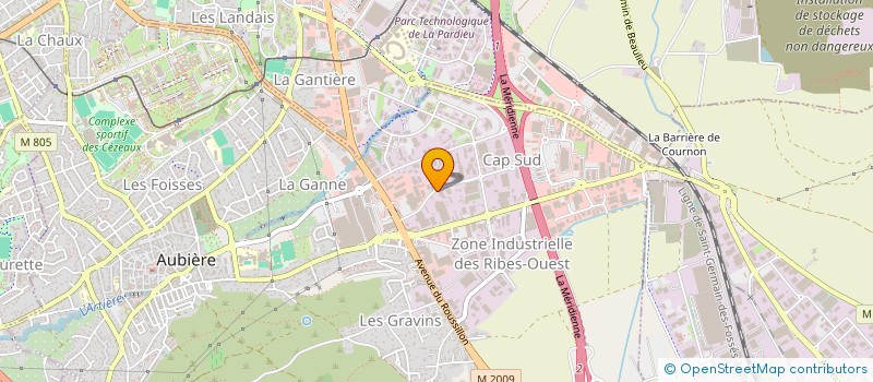 localisation de l'entreprise ADV 63  AUBIERE