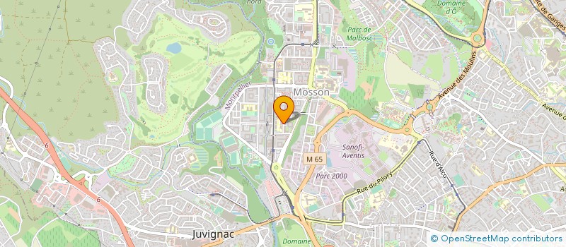 localisation de l'entreprise ADV à MONTPELLIER