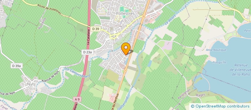 localisation de l'entreprise ADV  POLLESTRES