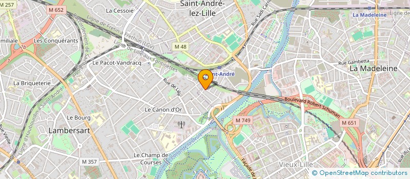 localisation de l'entreprise ADV à SAINT-ANDRE-LEZ-LILLE