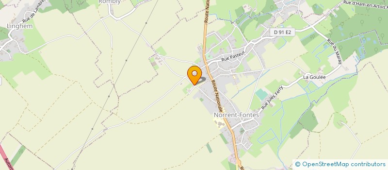 localisation de l'entreprise ADV  NORRENT-FONTES