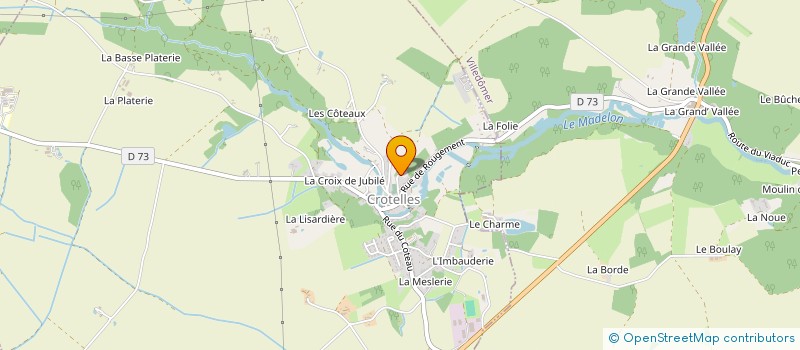 localisation de l'entreprise ADV  CROTELLES