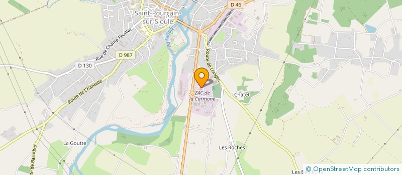 localisation de l'entreprise ADV CAVE DE SAINT POURCAIN  ST POURCAIN SUR SIOULE