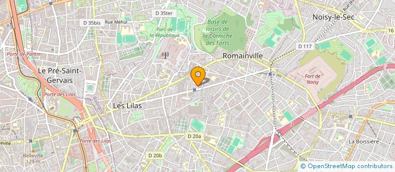localisation de l'entreprise ADV DESIGN & E-COMMERCE à LES LILAS