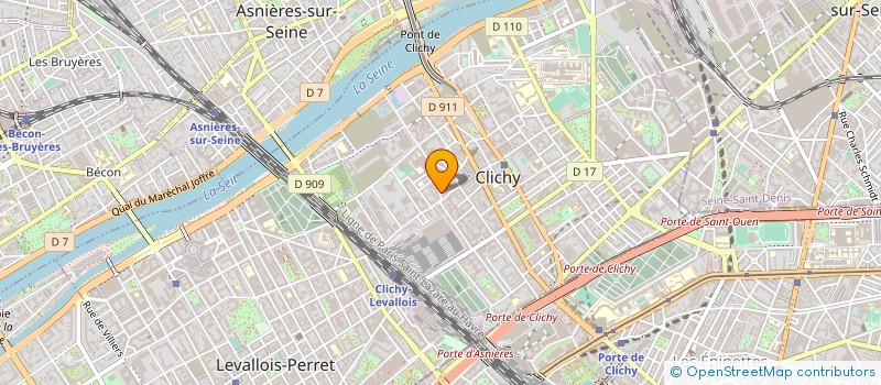 localisation de l'entreprise ADV ECHAFAUDAGES à CLICHY