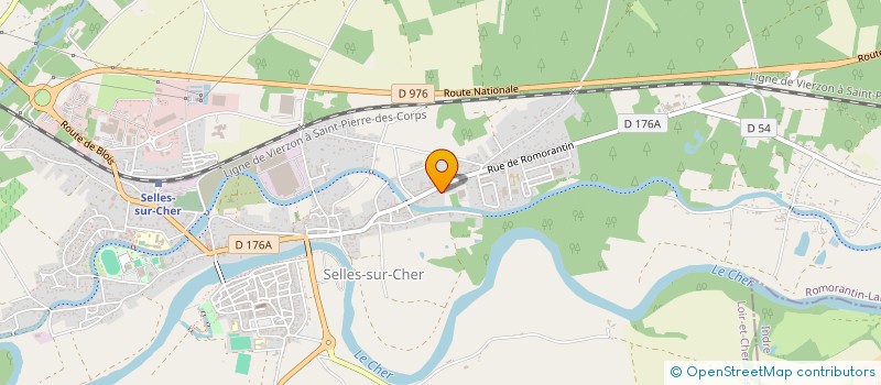 localisation de l'entreprise ADV LOISIRS ET JARDINS  SELLES-SUR-CHER