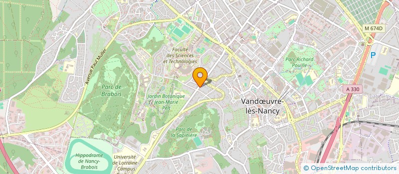 localisation de l'entreprise ADV NEXUS  VANDUVRE-LES-NANCY
