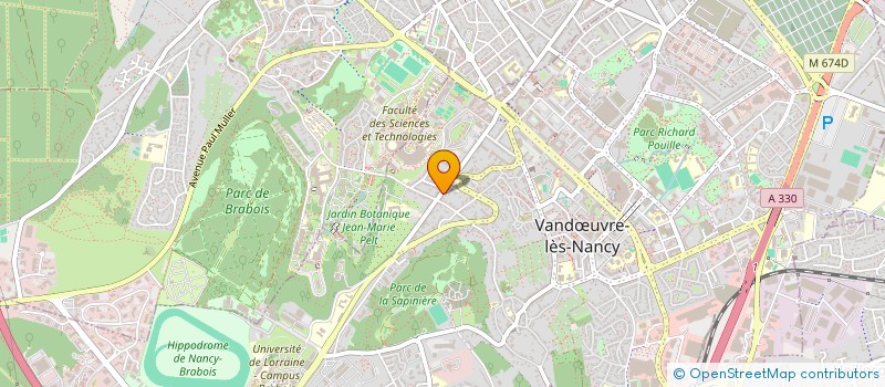 localisation de l'entreprise ADV PIERRES  VANDUVRE-LES-NANCY