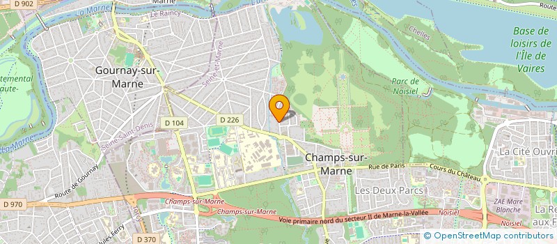 localisation de l'entreprise ADV YS à CHAMPS-SUR-MARNE