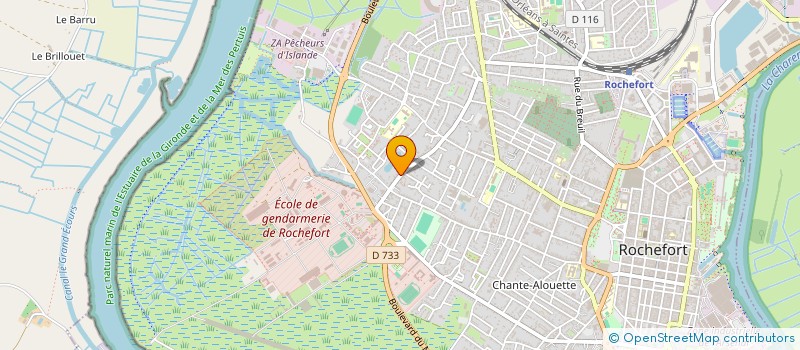 localisation de l'entreprise ADV17 à ROCHEFORT